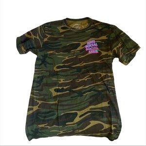 anti social social club camo tee